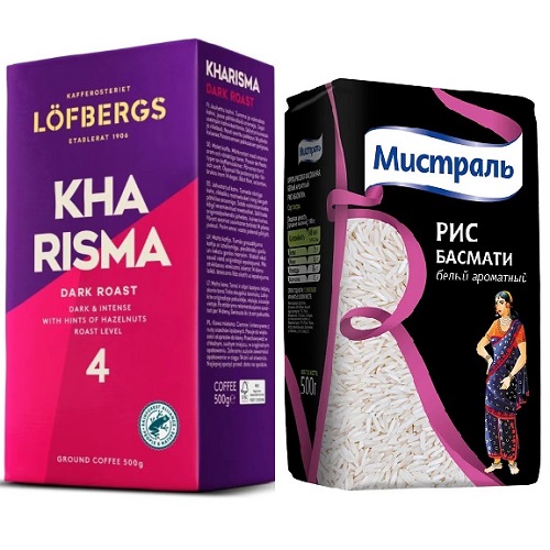 Кофе молотый и рис